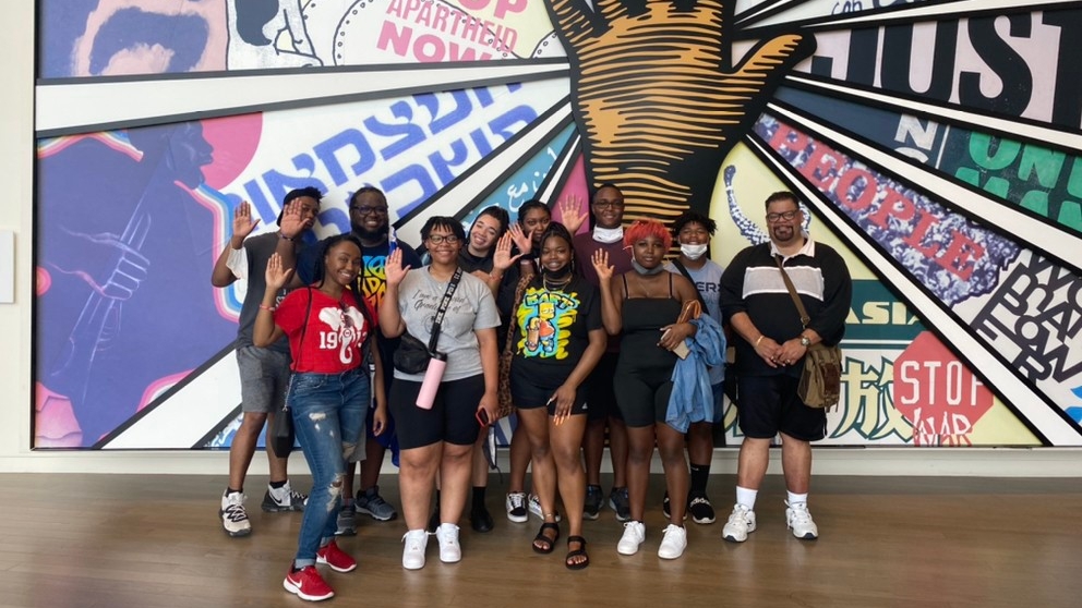 A photo of NKU staff members and students at the National Center for Civil and Human Rights