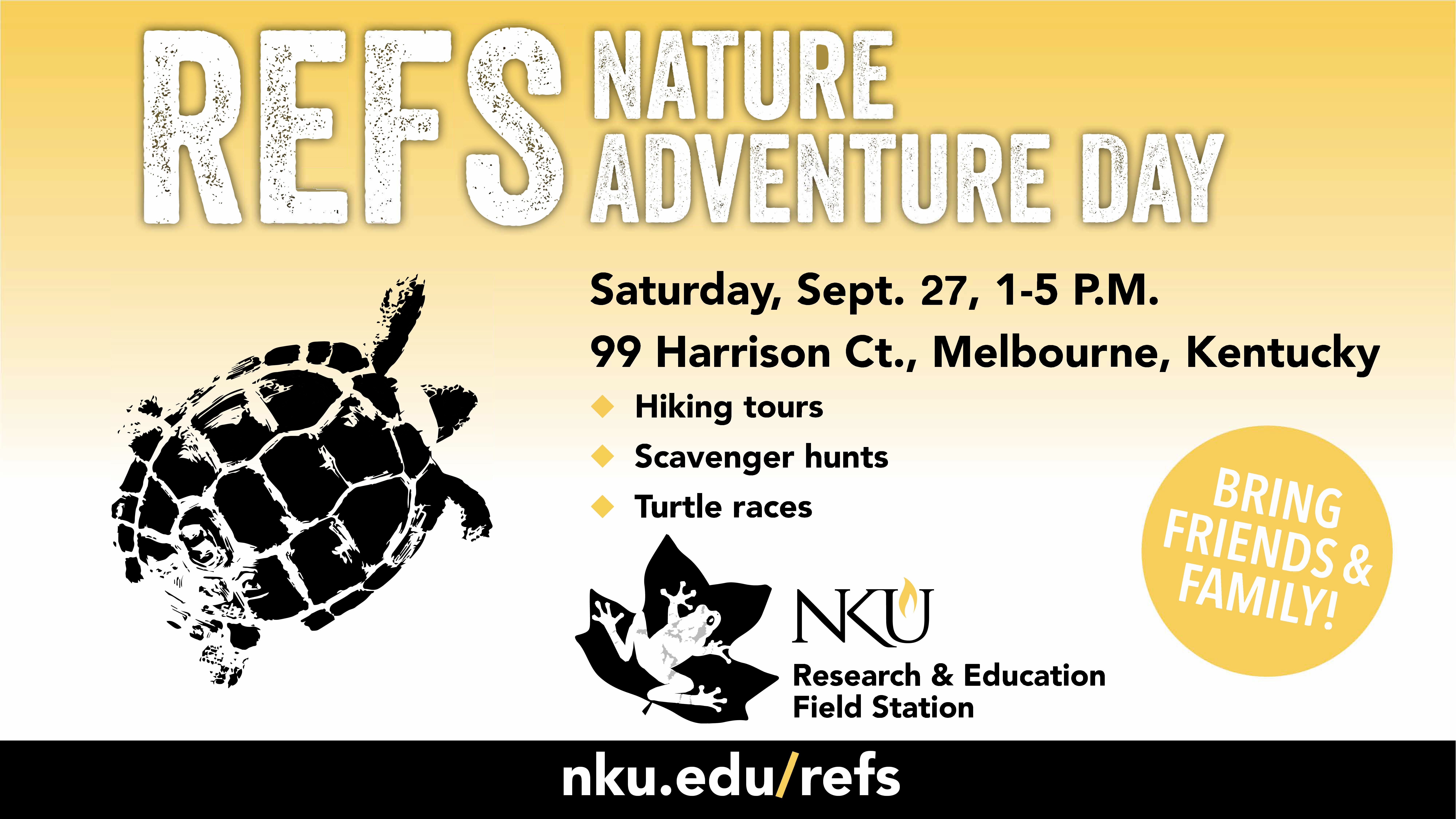 Flyer of REFS Nature Adventure Day Sept 27, 1-5 pm