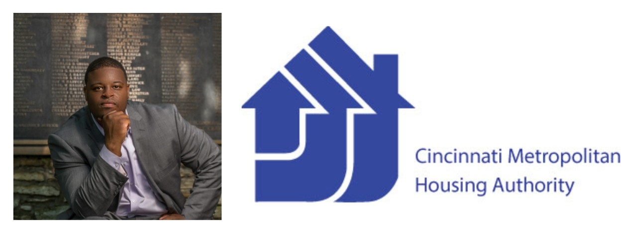 Sokoni Hughes headshot and housing logo