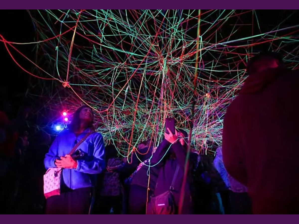 Glow lights in the darkness from BLINK Cincinnati